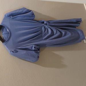 Flattering blue mini dress